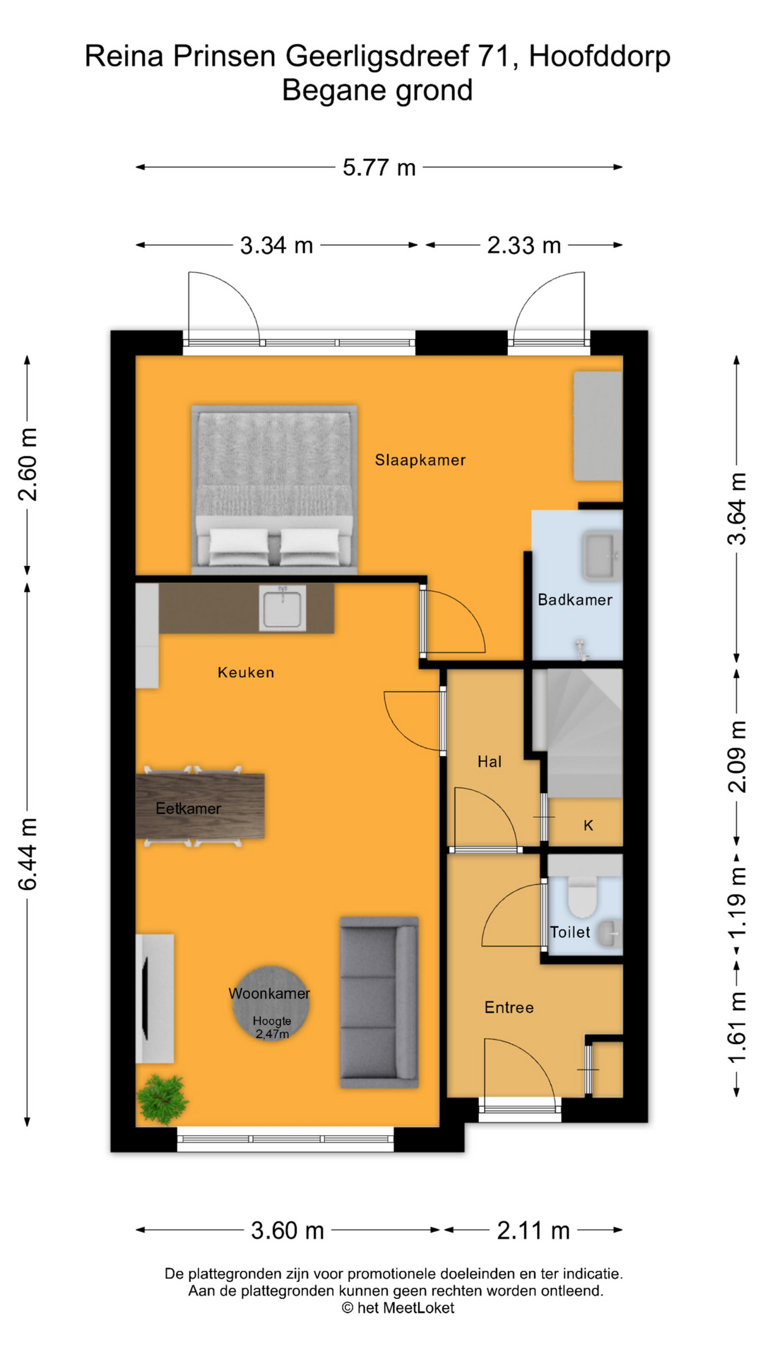 Reina Prinsen Geerligsdreef 71 , 2135 HS Hoofddorp map