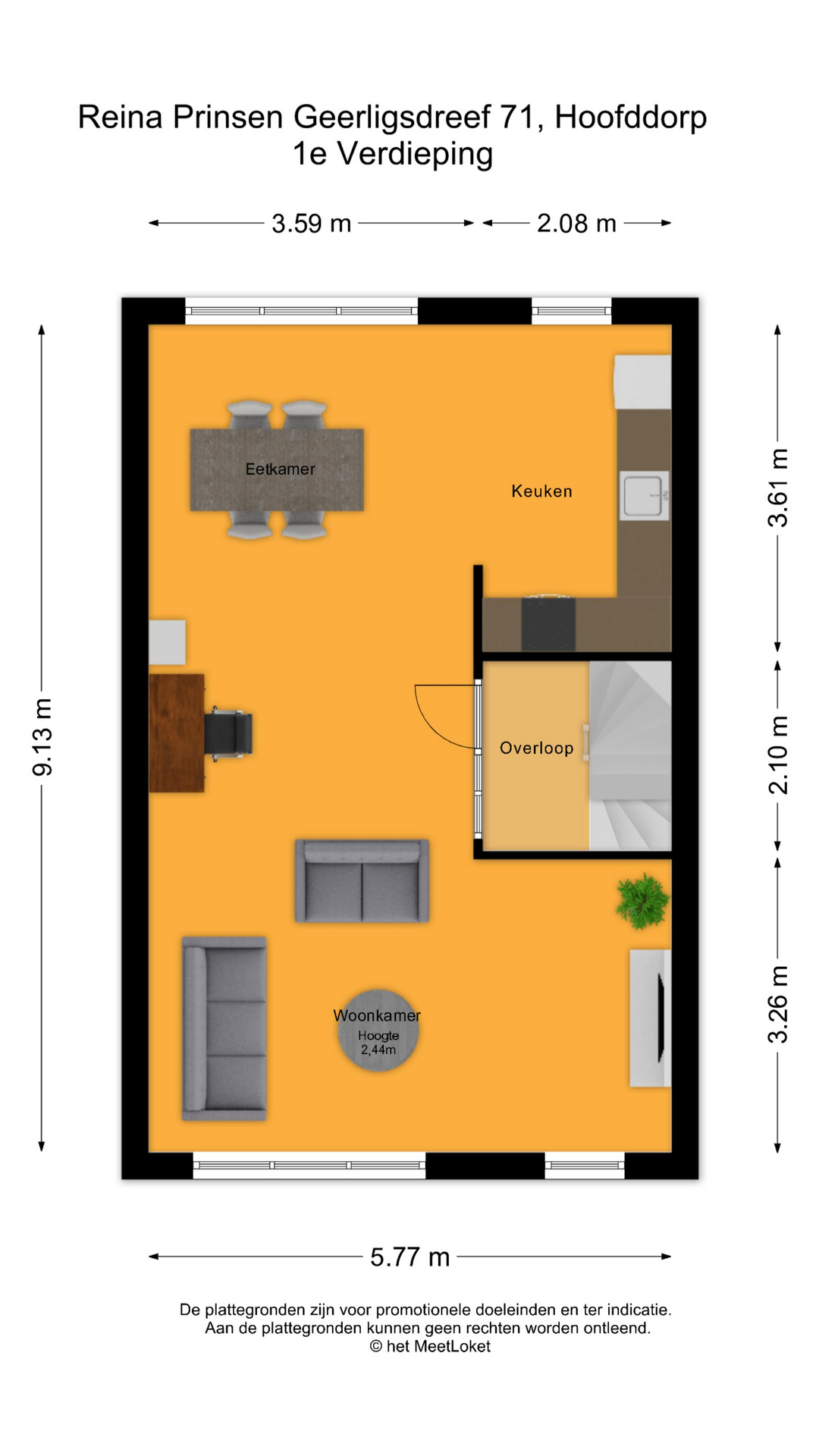 Reina Prinsen Geerligsdreef 71 , 2135 HS Hoofddorp map